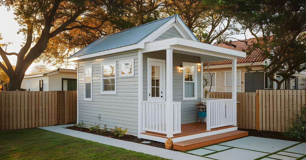 ADU home in backyard